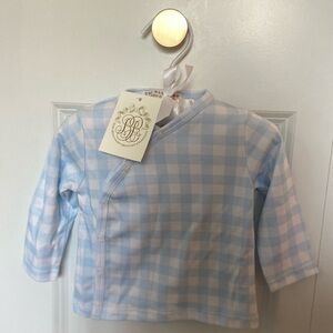 The Beaufort Bonnet Company Baby Shirt in Blue and White